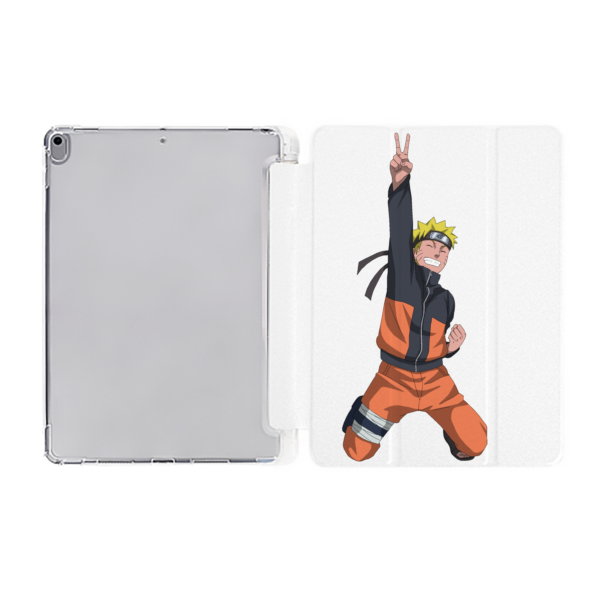 （画像用） NARUTO -ナルト- うずまき ナルト Uzumaki Naruto IPad ケース ペン収納付き 三つ折りスタンド PUレザー×シリコン 対応機種9.5/10.5/10.9インチ